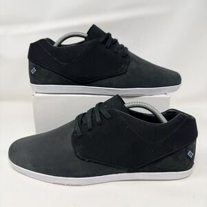 K1X Men's Dressup LE Leather Sneakers Size 10 Black German Streetwear Lifestyle